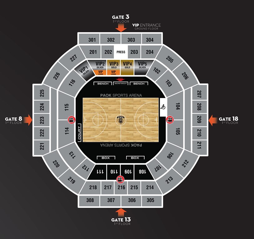 PAOK SPORTS ARENA map