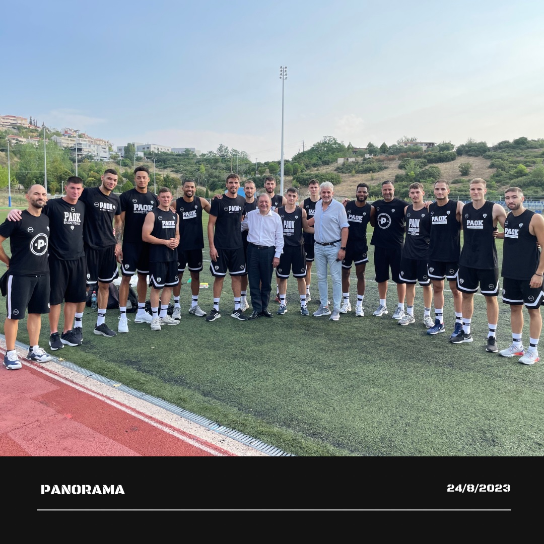 The team of PAOK mateco with Mr.Ignatios Kaitezidis (Mayor of Pilaia & Chortiatis)